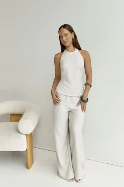 Pants>Seven Wonders Heather Pant Stone Pinstripe