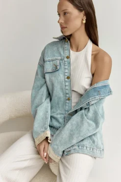 Fashion Tops And Vests|Cropped>Seven Wonders Heather Top Stone Pinstripe