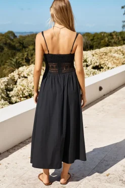 Vacation Dresses|Summer Dresses>Hello Molly Heat Wave Maxi Dress Black