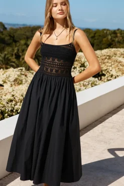 Vacation Dresses|Summer Dresses>Hello Molly Heat Wave Maxi Dress Black