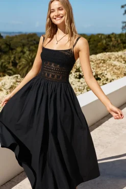 Vacation Dresses|Summer Dresses>Hello Molly Heat Wave Maxi Dress Black