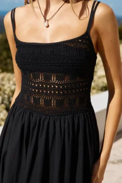 Vacation Dresses|Summer Dresses>Hello Molly Heat Wave Maxi Dress Black