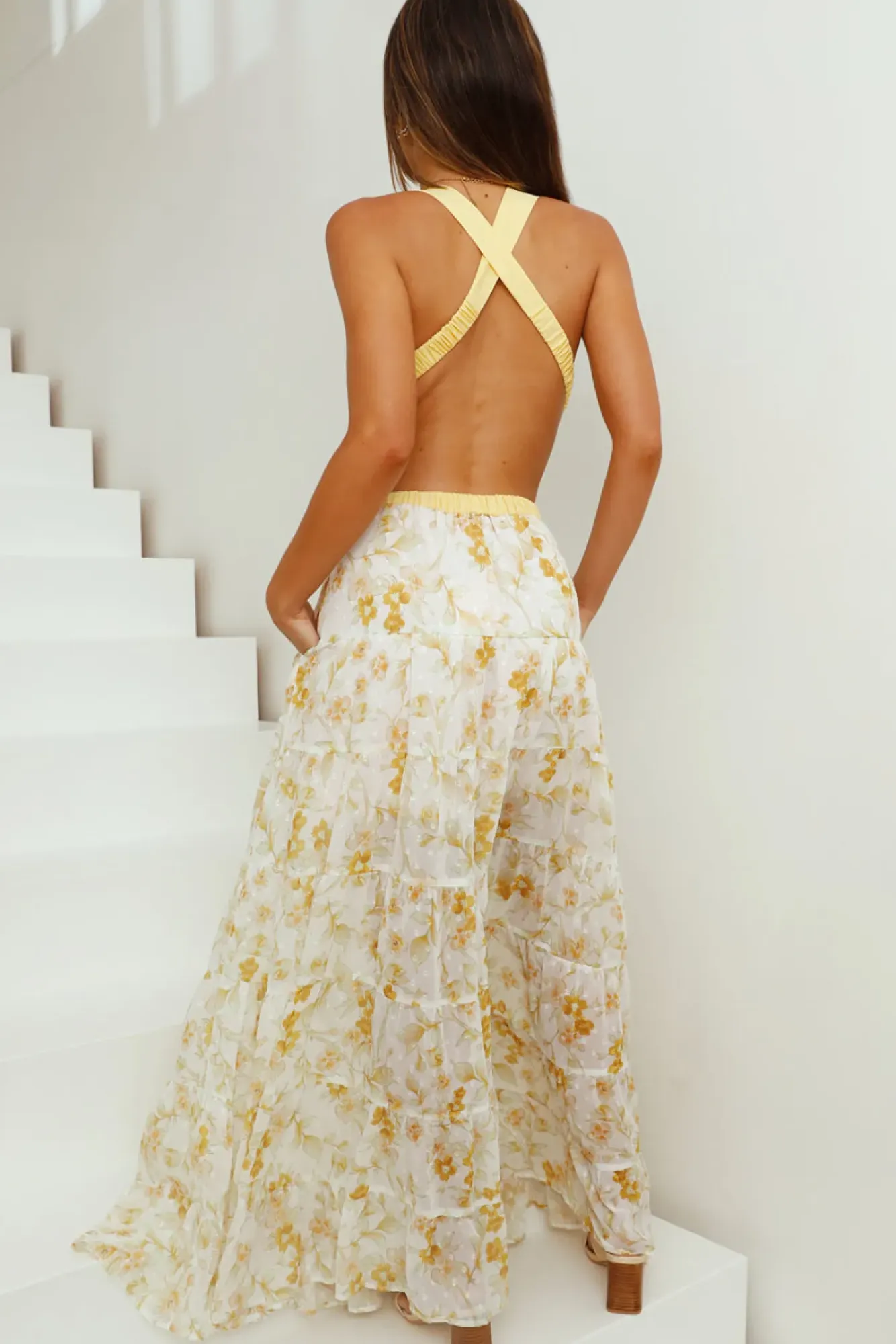 Cocktail Dresses|Bump Friendly>Hello Molly Fashion Forward Maxi Dress Yellow