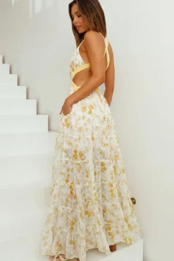 Cocktail Dresses|Bump Friendly>Hello Molly Fashion Forward Maxi Dress Yellow