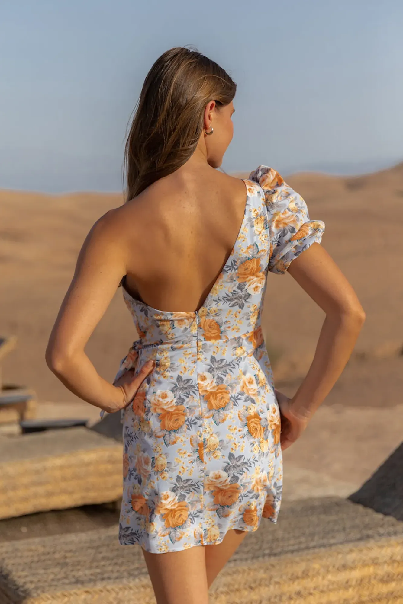 Mini Dresses>Hello Molly Flowers Of The Sun Dress Blue