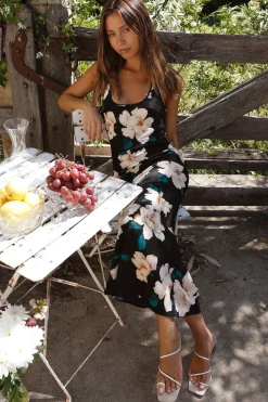 Vacation Dresses|Spring Break Dresses>Hello Molly From Dawn Maxi Dress Black
