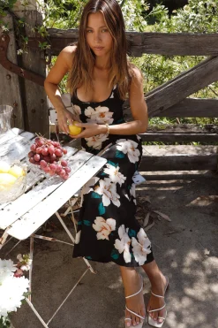 Vacation Dresses|Spring Break Dresses>Hello Molly From Dawn Maxi Dress Black