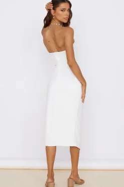 Date Night Dresses|Summer Dresses>Hello Molly Love At First Sight Midi Dress White