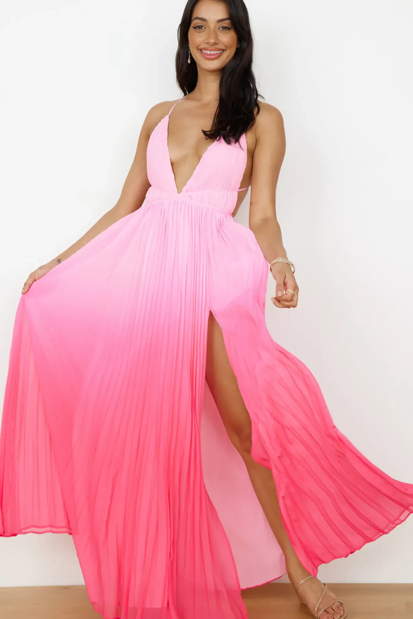 Wedding Guest Dresses|Cocktail Dresses>Hello Molly Love Letter To You Maxi Dress Pink