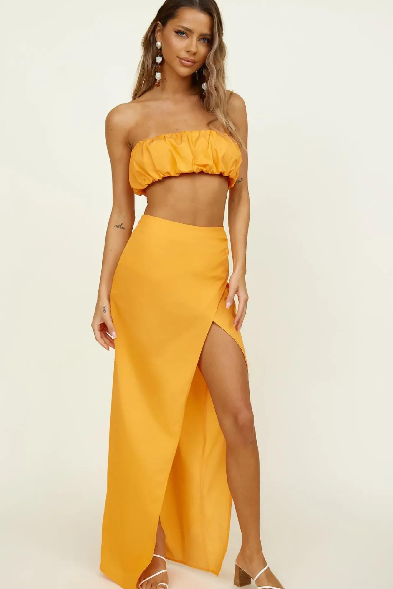Skirts|Skirt And Top Sets>Hello Molly Loving Memory Maxi Skirt Mango