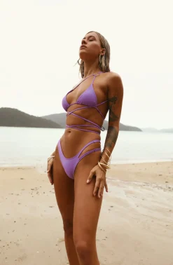 Bikini Bottoms>Hello Molly Nocturnal Soul Swim Bottom Mulberry