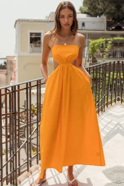 Spring Break Dresses|Brunch Dresses>Hello Molly Should We Go Maxi Dress Mango