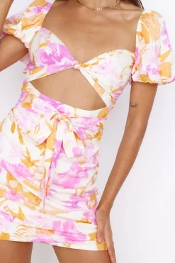 Vacation Dresses|Date Night Dresses>Hello Molly Somewhere In The Tropics Mini Dress Floral