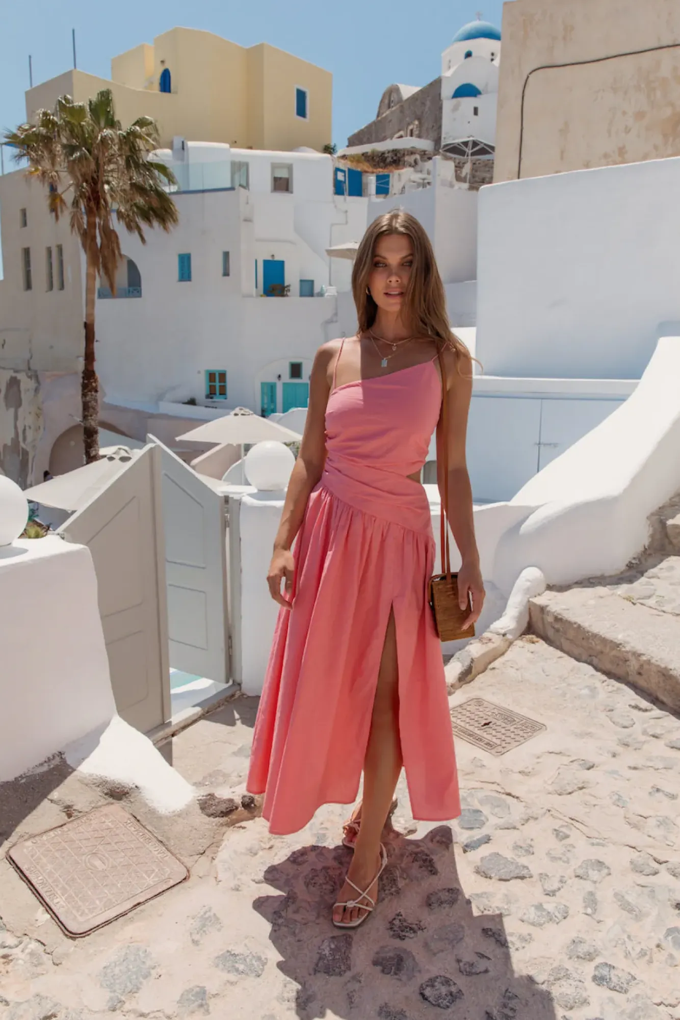 Spring Break Dresses|Brunch Dresses>Hello Molly Walks By The Sunrise Maxi Dress Coral