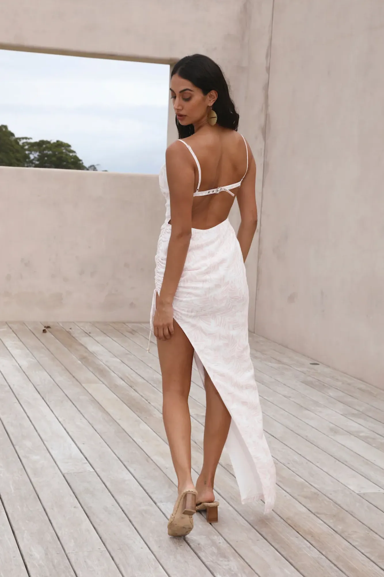 Vacation Dresses|Spring Break Dresses>Hello Molly White Sand Oasis Maxi Dress Pink