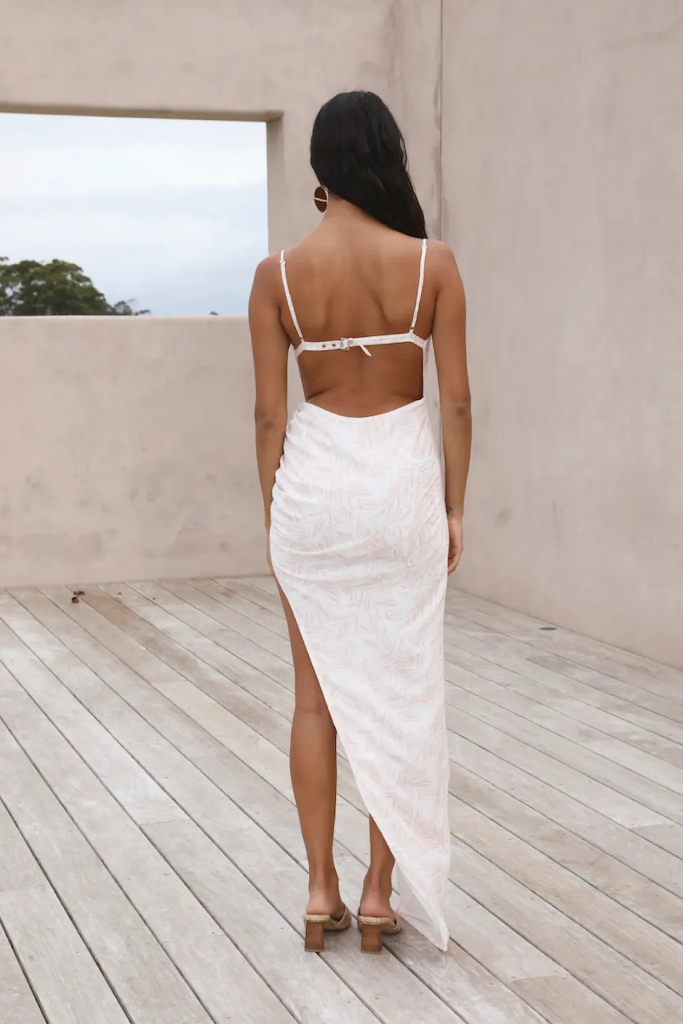 Vacation Dresses|Spring Break Dresses>Hello Molly White Sand Oasis Maxi Dress Pink
