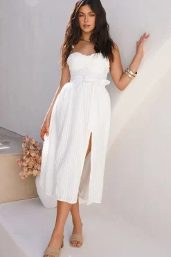 Cocktail Dresses|Flowy Dresses>Hello Molly Winery Tour Midi Dress White