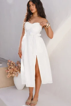 Cocktail Dresses|Flowy Dresses>Hello Molly Winery Tour Midi Dress White