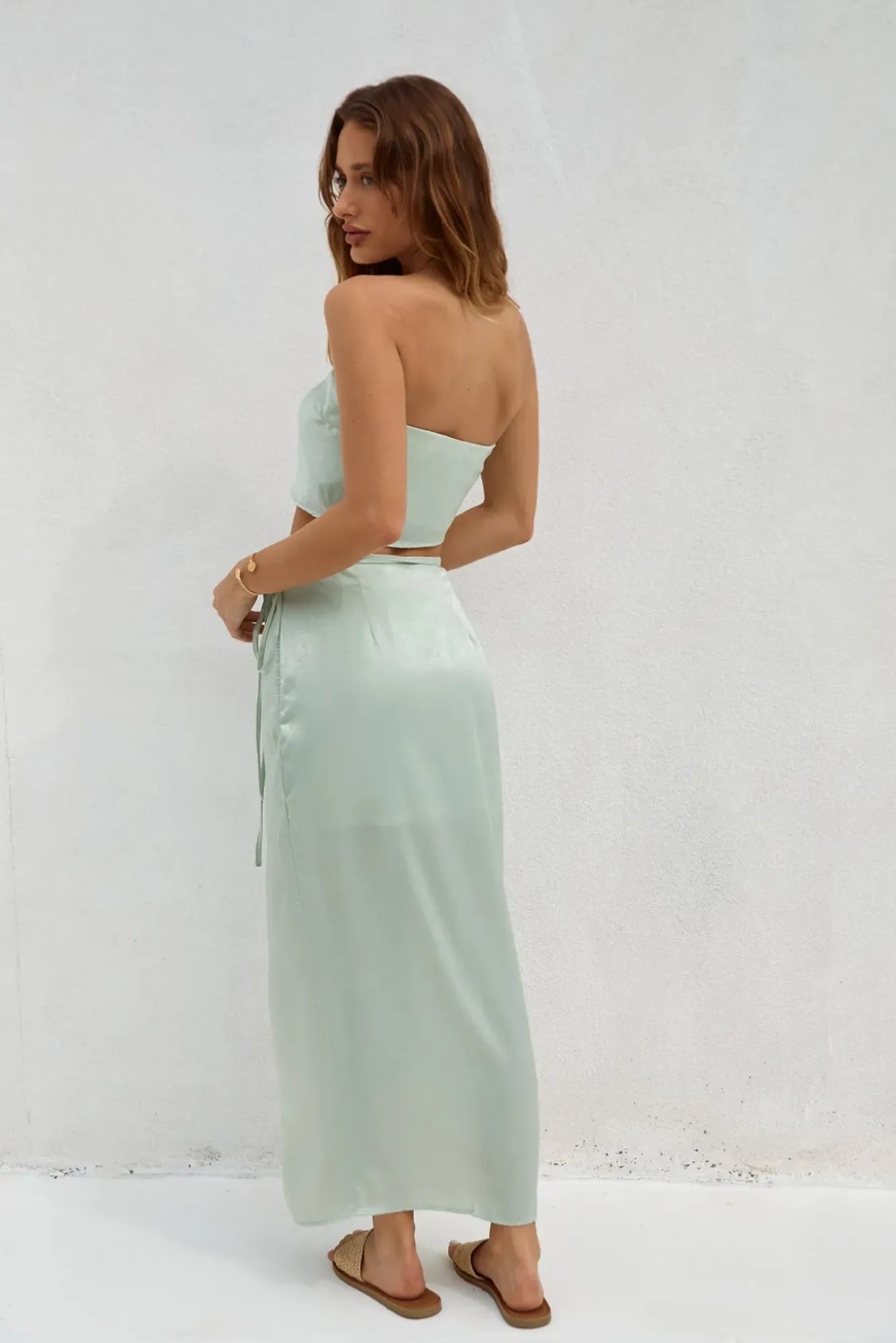 Skirts|Skirt And Top Sets>Hello Molly Here To Stay Maxi Skirt Green