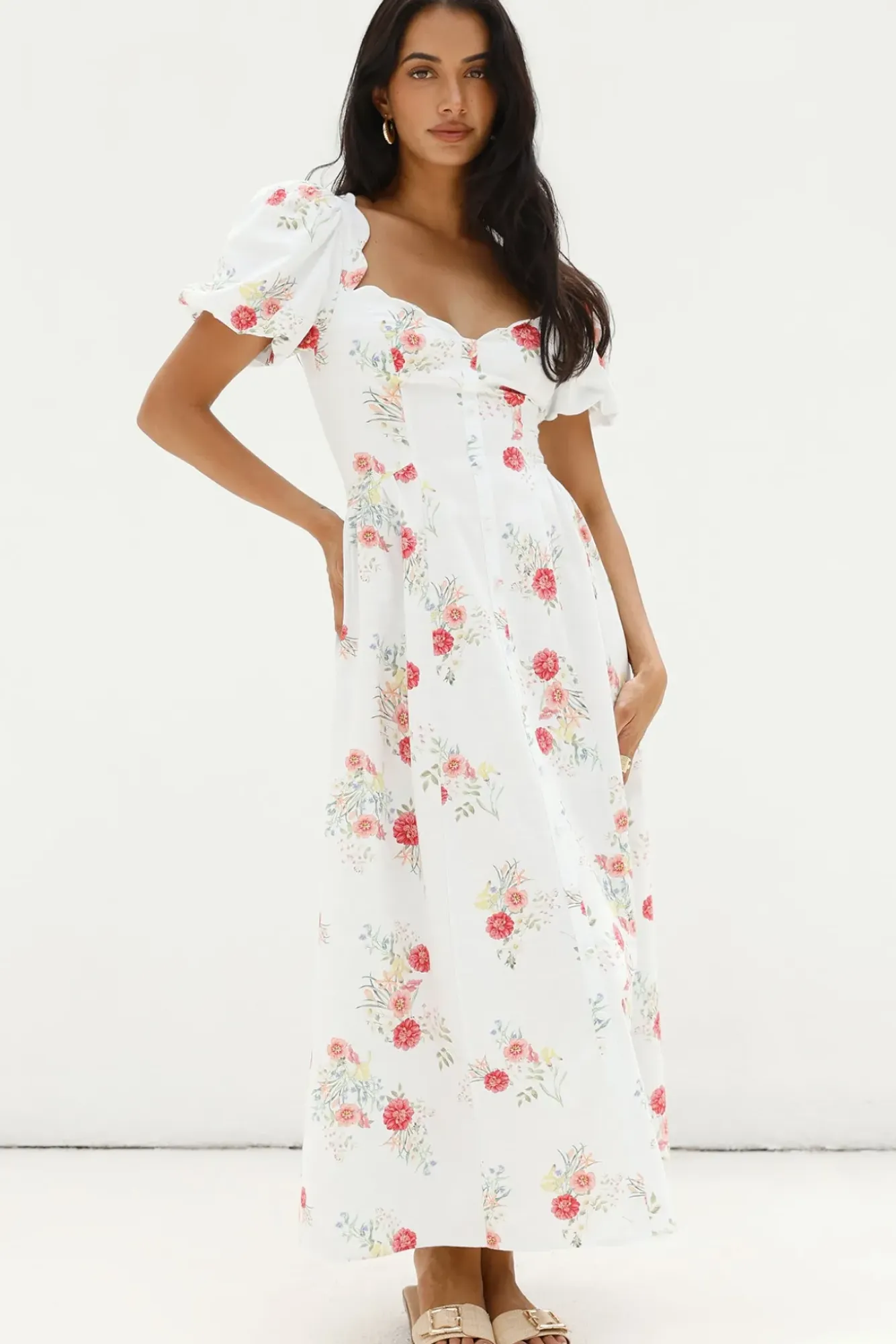Date Night Dresses|Brunch Dresses>Hello Molly Heritage In Bloom Maxi Dress Floral
