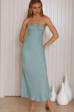 Vacation Dresses|Spring Break Dresses>Hello Molly Holding Back Midi Dress Sage