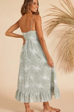 Spring Break Dresses|Bump Friendly>Hello Molly Holding On Maxi Dress Sage