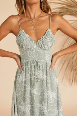 Spring Break Dresses|Bump Friendly>Hello Molly Holding On Maxi Dress Sage