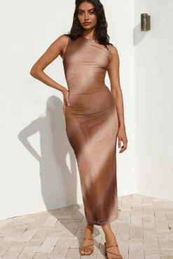 Date Night Dresses|Summer Dresses>Hello Molly Holding Onto You Maxi Dress Brown