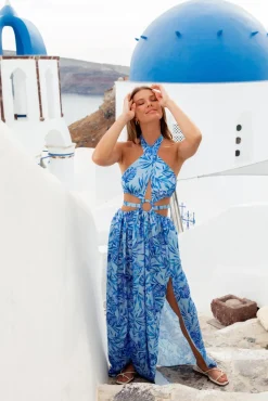 Wedding Guest Dresses|Spring Break Dresses>Hello Molly Hold Me Close Maxi Dress Blue