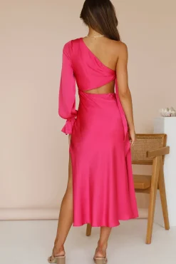 Formal Dresses|Vacation Dresses>Hello Molly Hold Your Shine Maxi Dress Pink