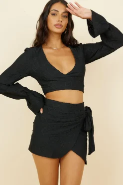 Skirts|Skirt And Top Sets>Hello Molly Holiday Feels Skirt Black