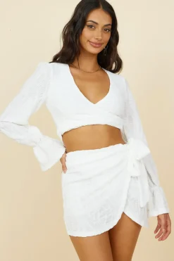 Skirts|Skirt And Top Sets>Hello Molly Holiday Feels Skirt White