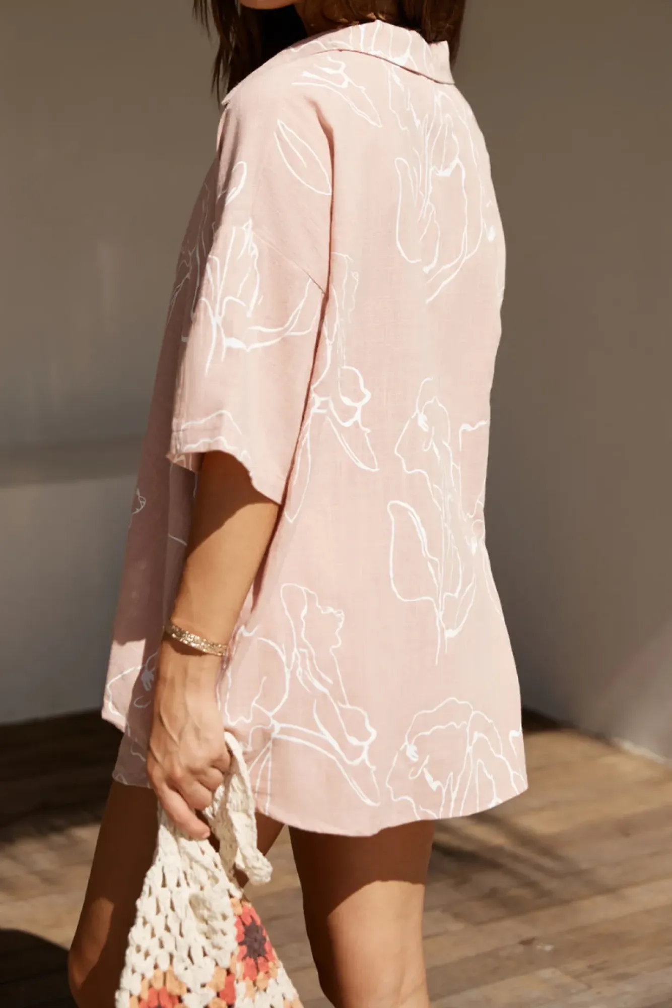 Two-Piece Shorts Set>Hello Molly Holiday Memories Set Blush