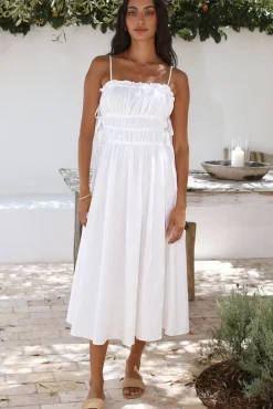 Vacation Dresses|Spring Break Dresses>Hello Molly Home To You Maxi Dress White