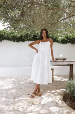 Vacation Dresses|Spring Break Dresses>Hello Molly Home To You Maxi Dress White