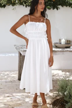Vacation Dresses|Spring Break Dresses>Hello Molly Home To You Maxi Dress White