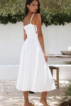 Vacation Dresses|Spring Break Dresses>Hello Molly Home To You Maxi Dress White