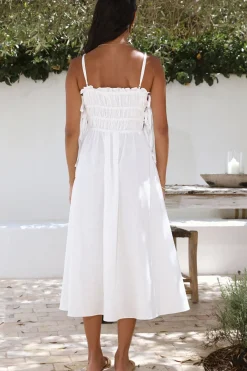 Vacation Dresses|Spring Break Dresses>Hello Molly Home To You Maxi Dress White