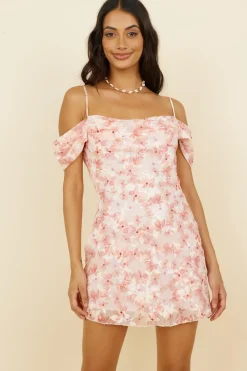 Spring Break Dresses|Date Night Dresses>Hello Molly Honey-Bee Dress Pink