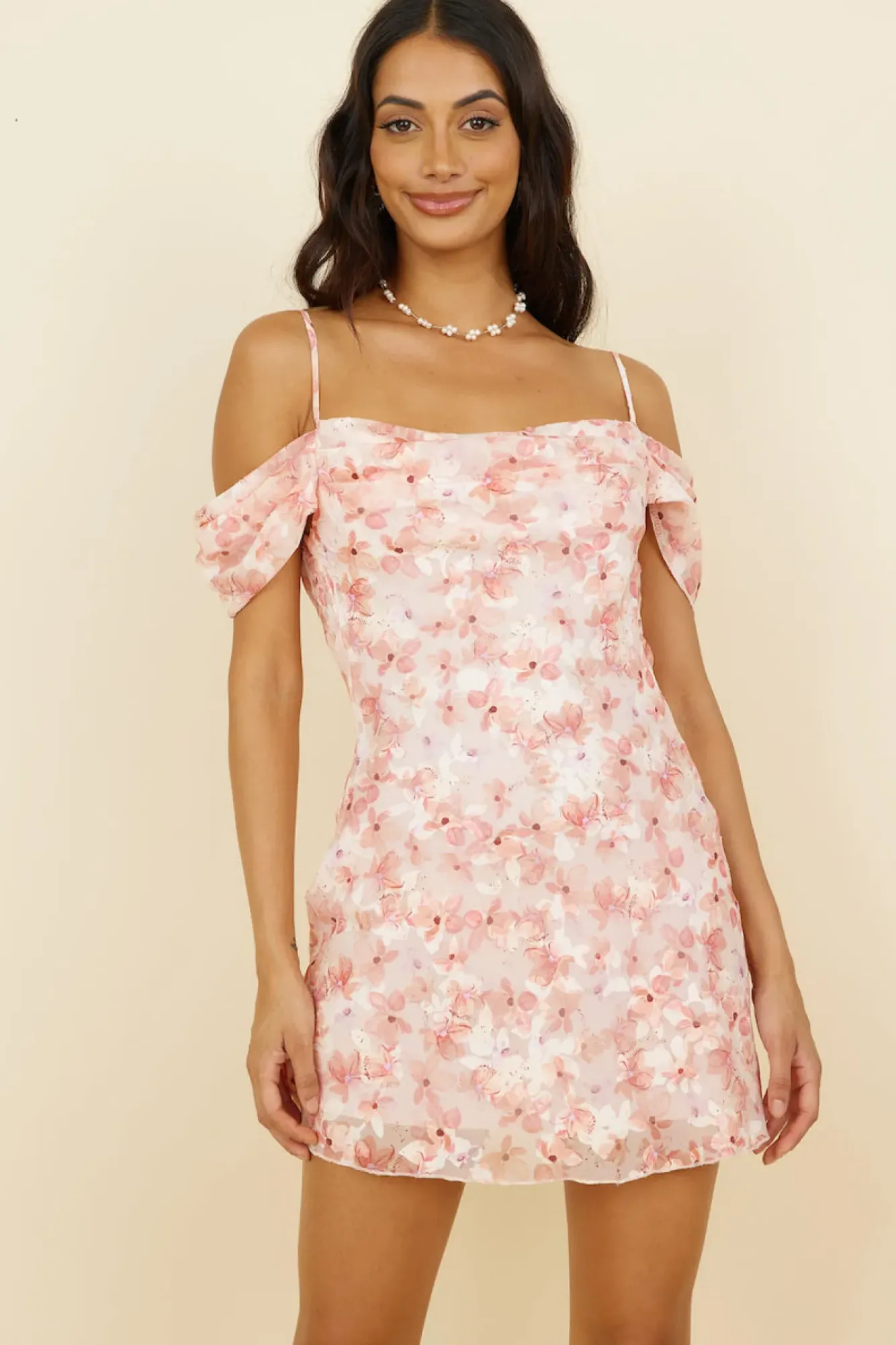 Spring Break Dresses|Date Night Dresses>Hello Molly Honey-Bee Dress Pink