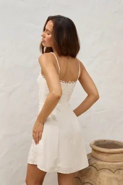 Vacation Dresses|Spring Break Dresses>Hello Molly Honeymoon Heart Mini Dress Beige