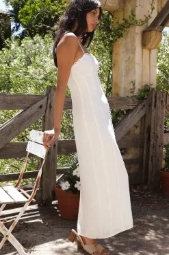Spring Break Dresses|Date Night Dresses>Hello Molly Honeymoon Love Maxi Dress White