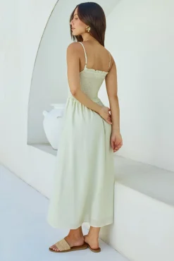 Vacation Dresses|Spring Break Dresses>Hello Molly Honey Skies Maxi Dress Green