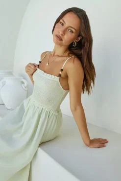 Vacation Dresses|Spring Break Dresses>Hello Molly Honey Skies Maxi Dress Green