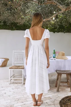 Vacation Dresses|Brunch Dresses>Hello Molly Honeysuckle Haven Maxi Dress White