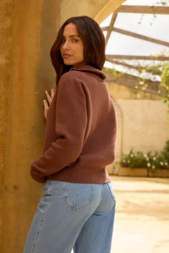 Jackets|Cardigans>Hello Molly Hot Chocolate Cardigan Brown