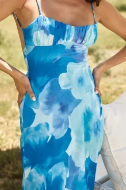 Cocktail Dresses|Brunch Dresses>Hello Molly Hues Of Night Maxi Dress Blue