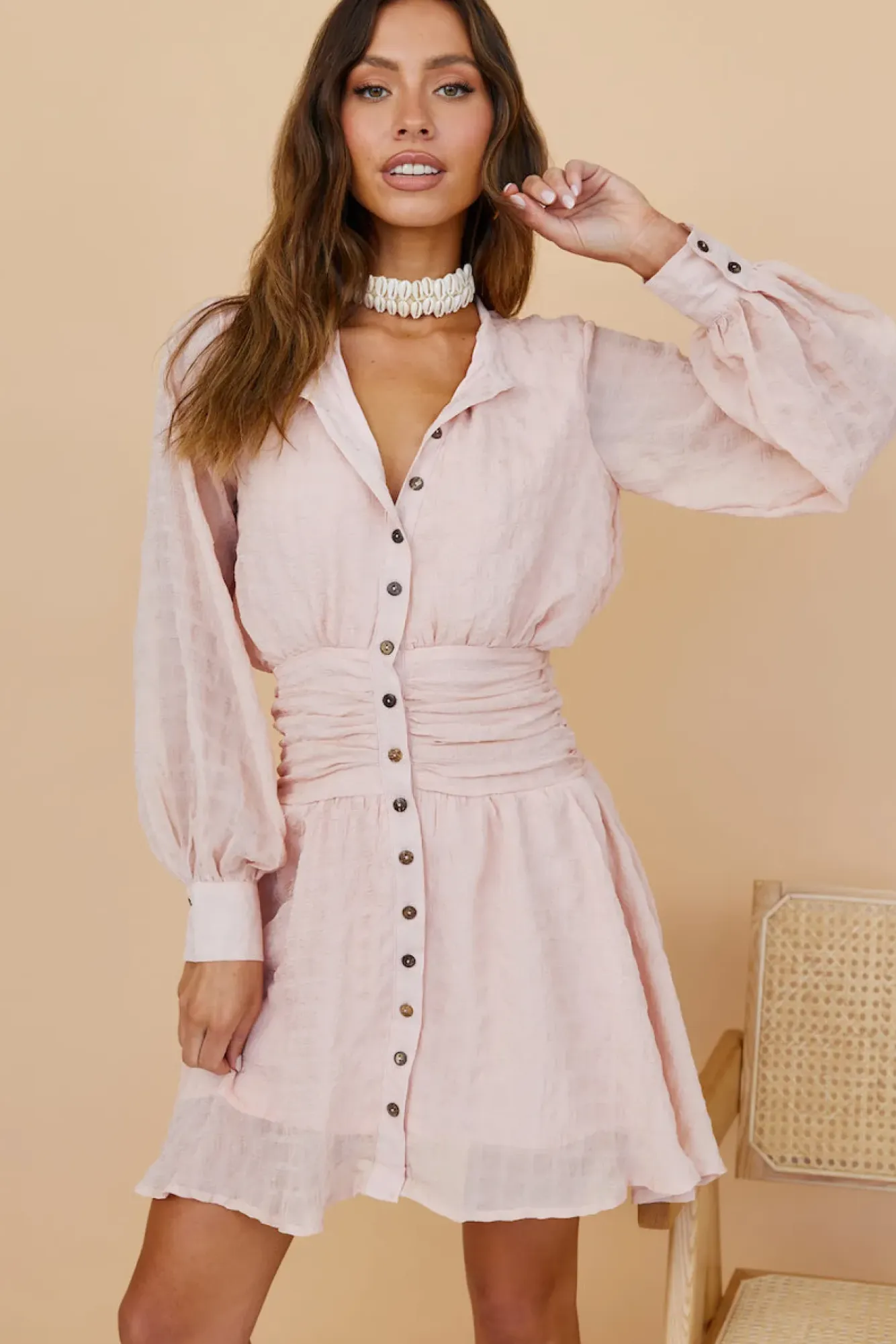 Spring Break Dresses|Summer Dresses>Hello Molly Idyllic Locations Dress Blush