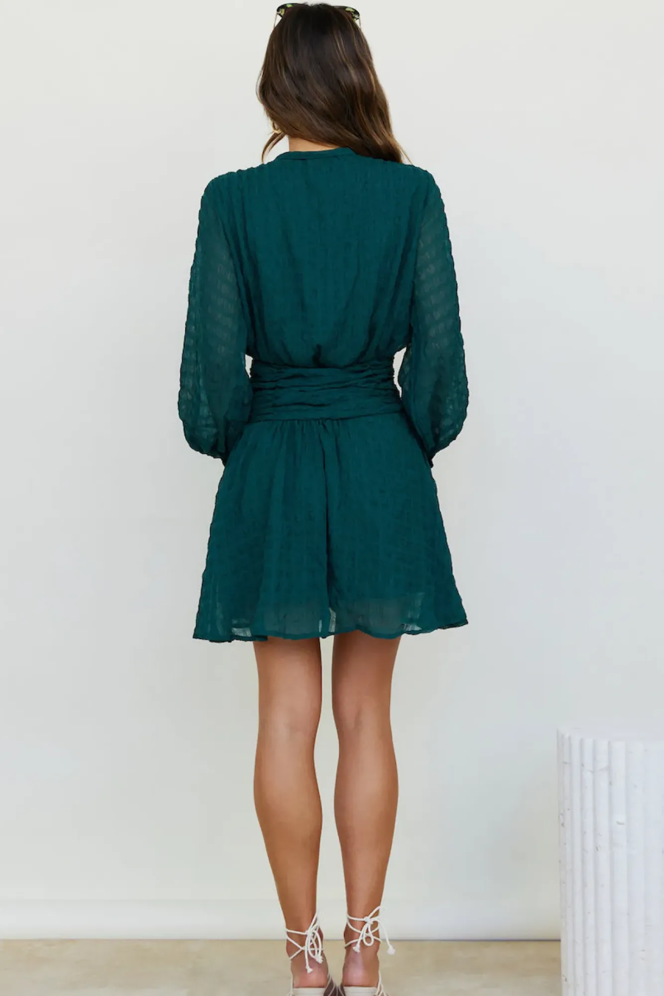 Spring Break Dresses|Long Sleeve Dresses>Hello Molly Idyllic Locations Dress Green