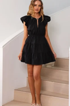Date Night Dresses|Brunch Dresses>Hello Molly I Like You Dress Black